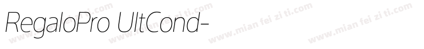 RegaloPro UltCond字体转换